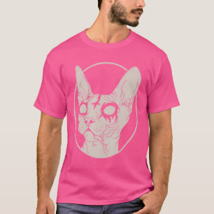 Camiseta Vestuário Satânico De Gato Esfinge De Metal Mortal