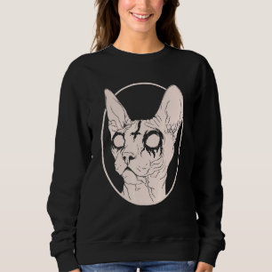 Camiseta Vestuário Satânico De Gato Esfinge De Metal Mortal