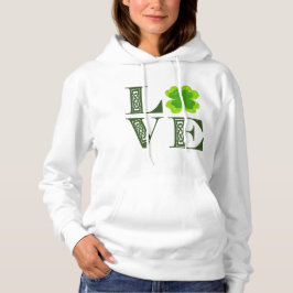Camiseta Vestuário Verde Irlandês Shamrock Celular Knot LOV