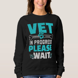 Camiseta Vet In Progress Carregando O Futuro Médico Animal