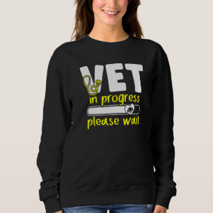 Camiseta Vet In Progress Carregando O Futuro Médico Animal