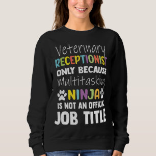 Camiseta Vet Recepcionista Multitarefa Ninja Veterinary Tec
