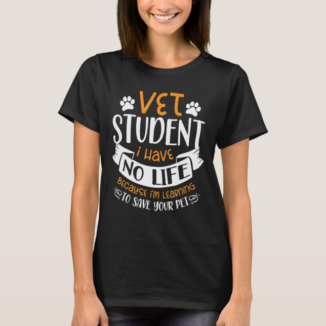 Camiseta Vet Student Future Veterinarian Veterinarian Anima (Frente)