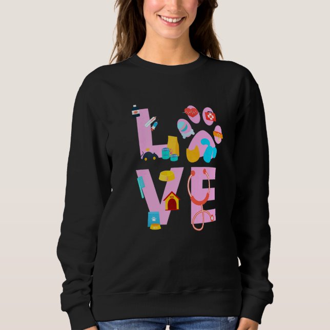 Camiseta Vet Tech Love  Veterinary Technician  4 (Frente)