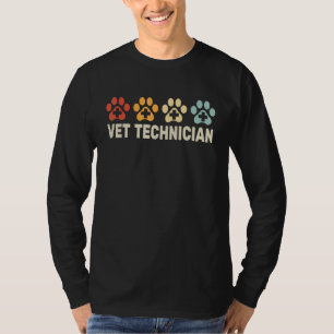 Camiseta Vet Technician Vintage men veterinário retro para
