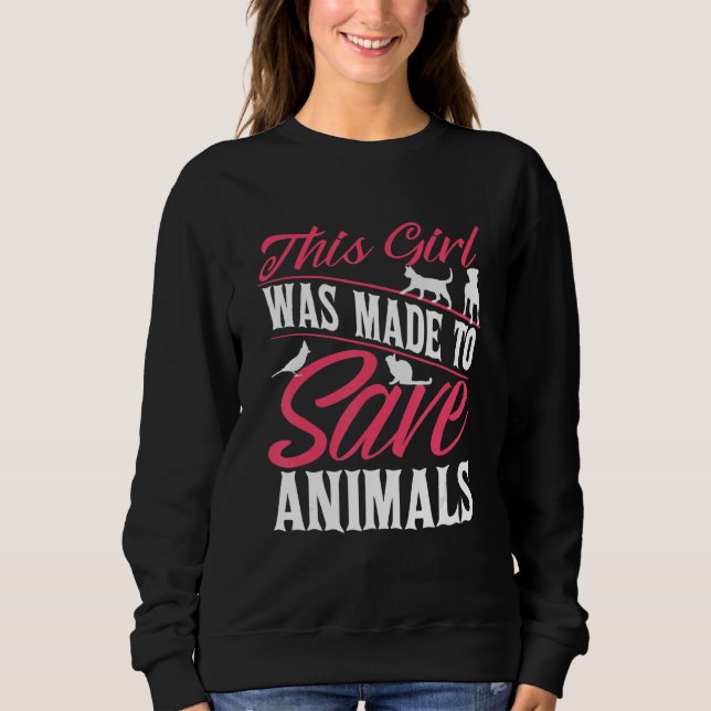 Camiseta Vet Veterinarian This Girl Was Made To Save Animal (Frente)