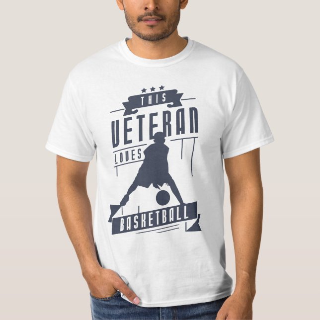 Camiseta Veteran ama basquete (Frente)