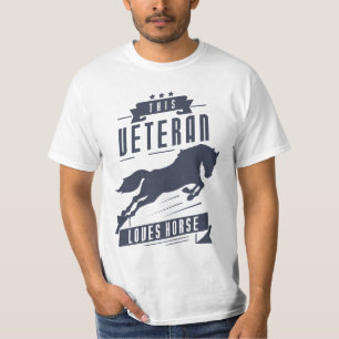 Camiseta Veteran ama cavalo