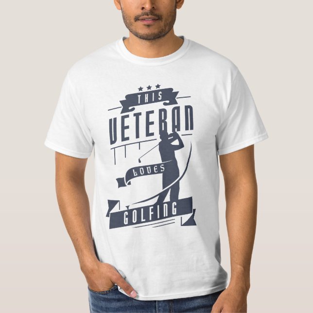Camiseta Veteran ama Golfing (Frente)