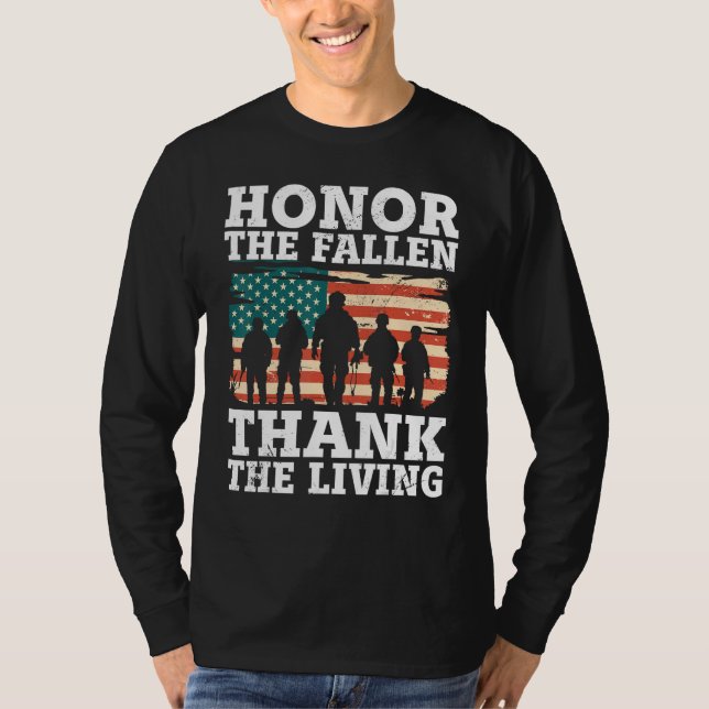 Camiseta Veteran Honor The Fallen Patriotic Veterans Day (Frente)