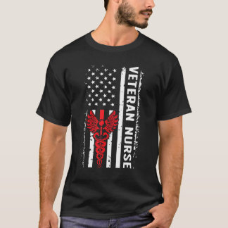 Camiseta Veteran Nurse US Flag Veteran Nursing 3