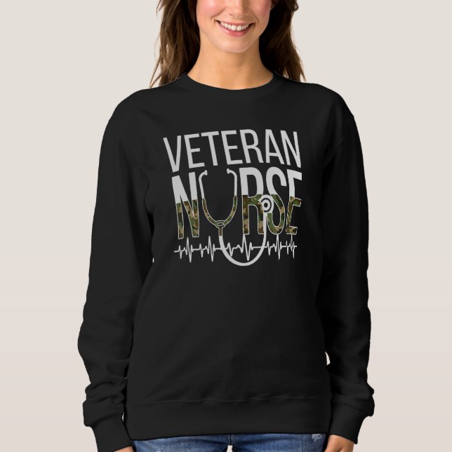 Camiseta Veteran Nursing Heartbeat Veteran Nurse 1 (Frente)