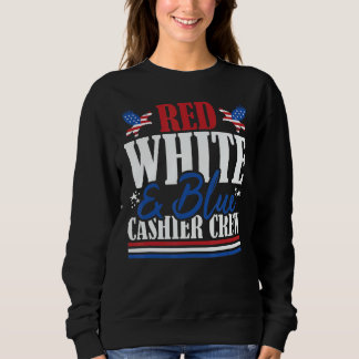 Camiseta Veteran US Flag Red White & Blue Cashier Crew