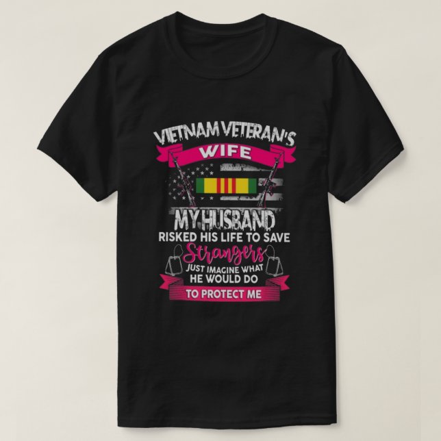 CAMISETA VETERAN WIFE PINK (Frente do Design)