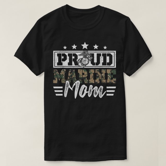 Camiseta Veterana Militar Marinha Orgânica Mãe Mãe Mamãe Mo (Frente do Design)