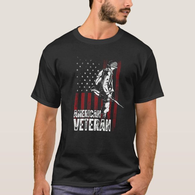 Camiseta Veterano Americano (Frente)