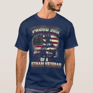 Camiseta Veterano Americano Orgulhoso Filho De Um Veterano