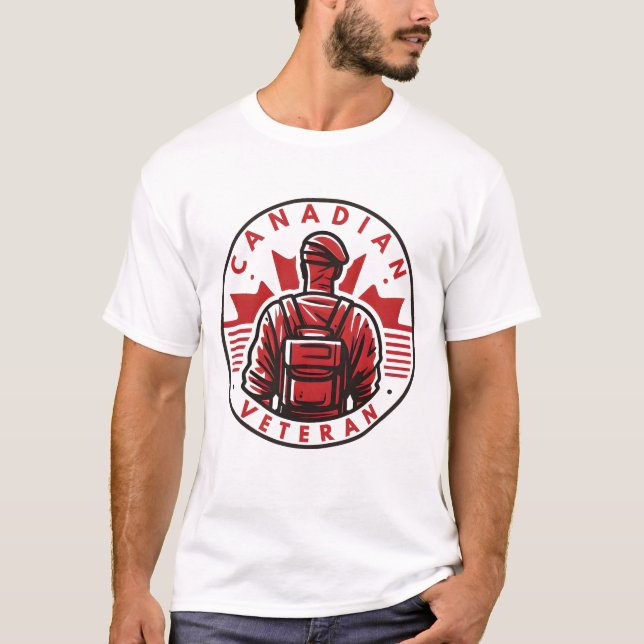 Camiseta Veterano canadense (Frente)