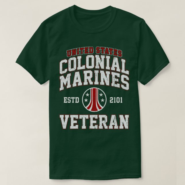 Camiseta Veterano Colonial dos Estados Unidos (Frente do Design)