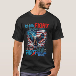 Camiseta Veterano Da Bandeira Americana Muito Velho Para Lu