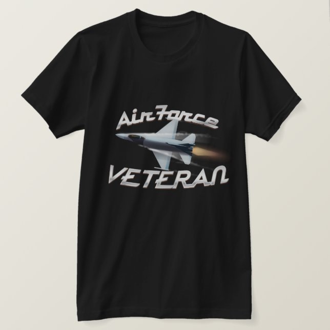 Camiseta Veterano da Força Aérea (Frente do Design)