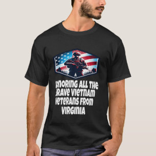 Camiseta Veterano da Guerra do Vietnã Os Corajosos Veterano