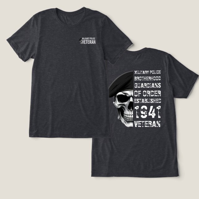 Camiseta Veterano da Irmandade da Polícia Militar (Design Frente e Verso)