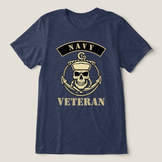 Camiseta Veterano da Marinha (Design frontal)
