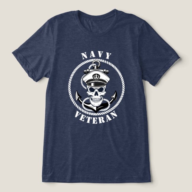 Camiseta Veterano da Marinha (Design frontal)