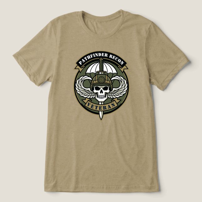 Camiseta Veterano de Reconhecimento Pathfinder (Design frontal)