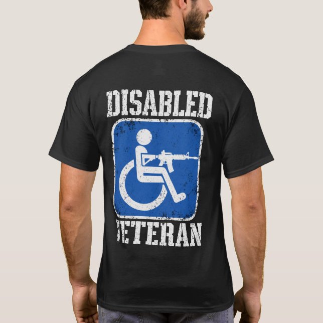 Camiseta Veterano Deficiente Escuro (Verso)