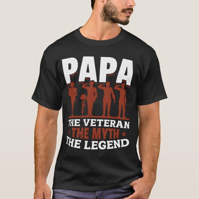 Camiseta Veterano Dia da Independência do Papa (Frente)