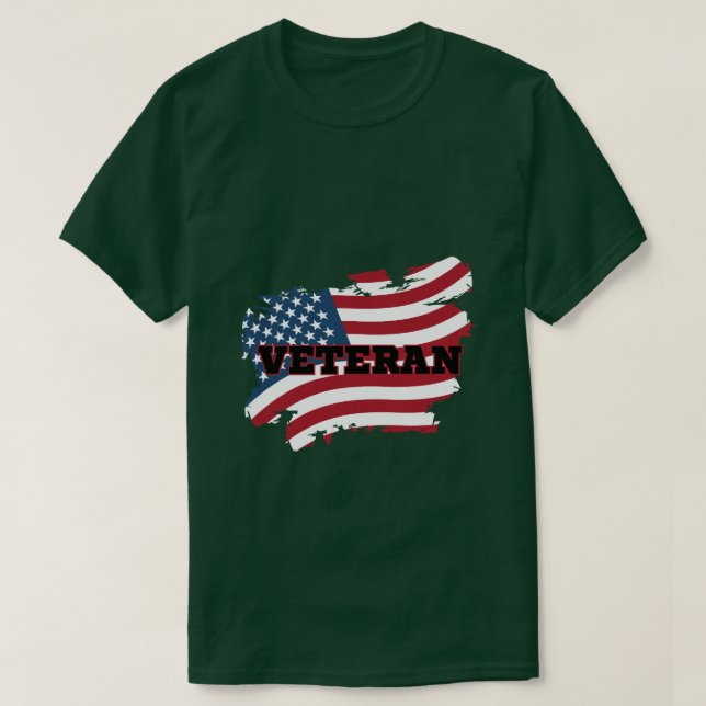 Camiseta Veterano do Exército (Frente do Design)
