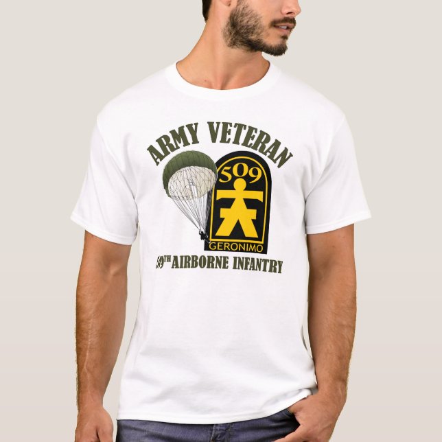 Camiseta Veterano do exército - 509th PIR (Frente)