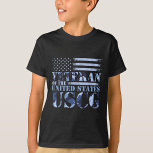 Camiseta Veterano Dos Estados Unidos Uscg Camo America Fla