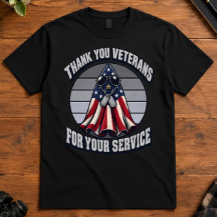 Camiseta Veterano Fantasma Obrigado Veteranos Pelo Seu Serv