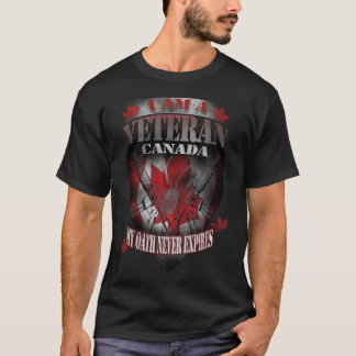 Camiseta Veterano Militar Canadense My Oath