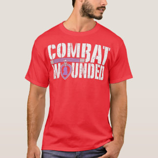 Camiseta Veterano militar de coração roxoCombat ferido Sol 