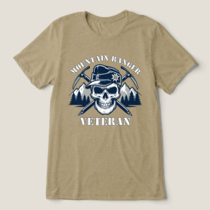 Camiseta Veterano Montanhista Alpinista Crânio