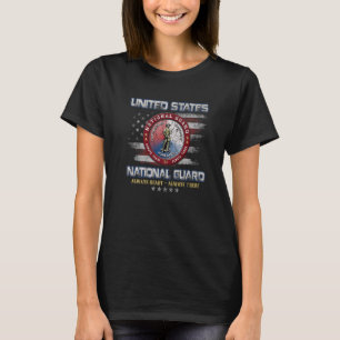 Camiseta Veterano Nacional Dos Estados Unidos Sempre Pronto