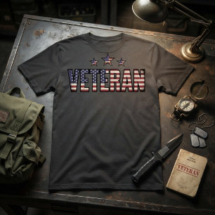 Camiseta Veterano Patriótico EUA