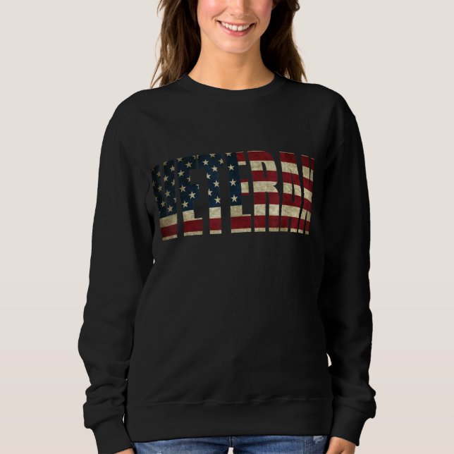 Camiseta Veterano U.S. Flag Americano (Frente)