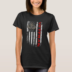 Camiseta Veterano US Flag Airborne Paratrooper, aflita Pa