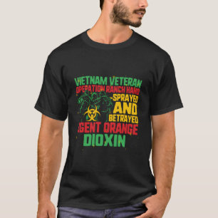 Camiseta Veterano Vietnã E Agente Laranja Sobreviventes Vet
