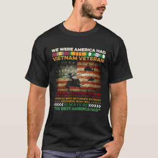 Camiseta Veterano Vietnã Estávamos Nos Estados Unidos Tinha