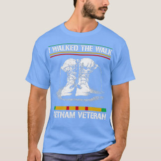 Camiseta Veterano Vietnã Eu Caminhei A Caminhada VietNam Ve