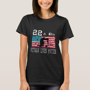 Camiseta Veterano Vive Consciência do Suicídio Ptsd Veteran