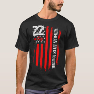 Camiseta Veterano Vive Consciência Suicida Ptsd Veteran 22