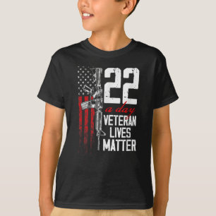 Camiseta Veterano Vive Consciência Suicida Ptsd Veteran 22