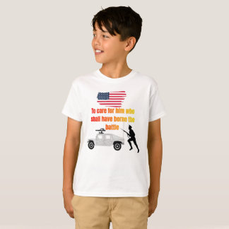 Camiseta veteranos americanos brancos